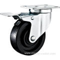 4'' Plate Swivel High Temperature Caster With Brake